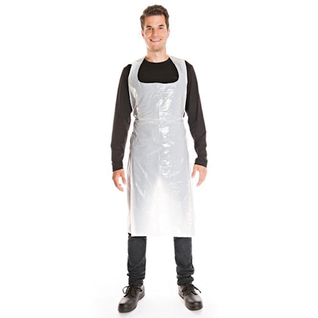 Apron PE 1250mm white
